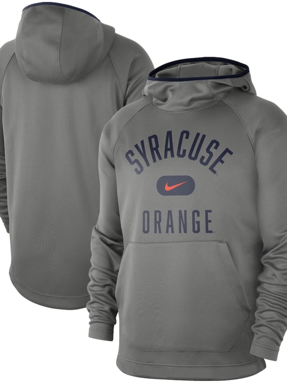 Nike Men’s Syracuse Orange Spotlight Gray Performance Hoodie
